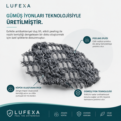 LUFEXA Antibakteriyel Peeling Duş Lifi