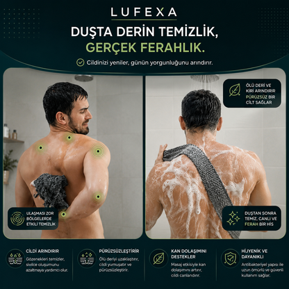 LUFEXA Antibakteriyel Peeling Duş Lifi